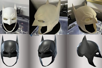 3d print and paint mask custom 3d mask stl model helmet props for cosplay