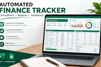 build finance tracker spreadsheet with automated calculations and dashboard