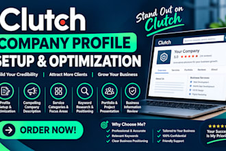 set up and optimize your clutch company profile