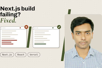 fix next js and react bugs, build errors and failed vercel deployments