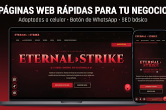 crear tu página web rápida y adaptada a celulares