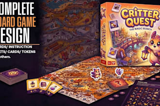 design board game, card game, board card game ui card game art and game box