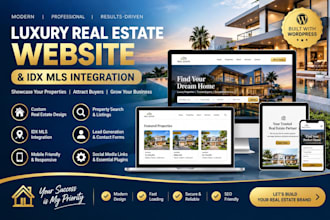 build luxury real estate websites with realtor idx mls integration