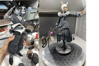 3d print and paint anime figures, action figures, 3d statue stl resin printing