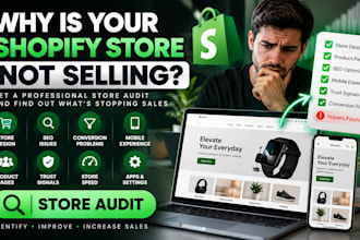 review and audit your shopify store and show what is stopping sales