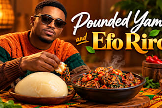 tutor you how to make pounded yam and efo riro