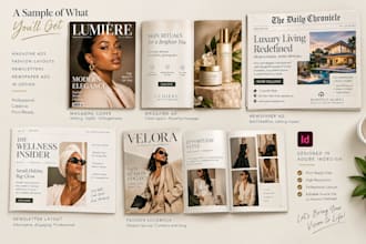 editorial magazine ads layout fashion publication newsletter newspaper indesign