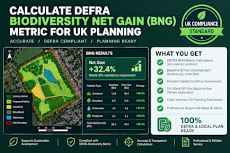 calculate defra biodiversity, net gain, bng,metric USA
