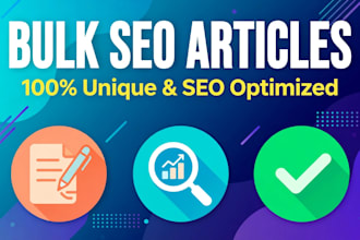 write bulk SEO optimized articles and blog posts