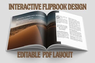 design digital editorial layout, interactive pdf flipbook, indesign magazine
