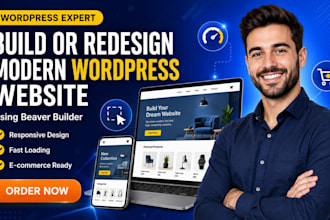 design, build or redesign a premium wordpress website with beaver builder pro