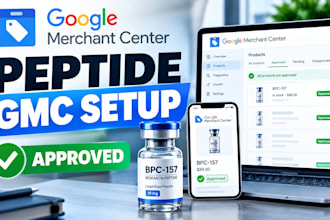 setup your peptide google merchant center gmc and peptide product feed