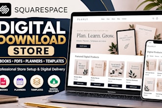 set up a squarespace store foe ebooks and digital downloads