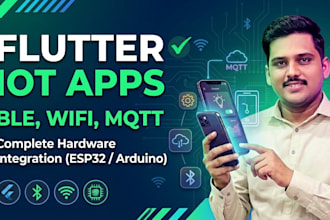 develop flutter iot app with ble wifi and mqtt integration