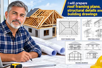 prepare roof framing plans, structural details and building drawings