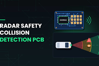 design radar safety pcb for collision detection with embedded firmware