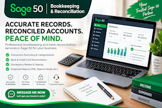 do bookkeeping and reconciliation in sage 50