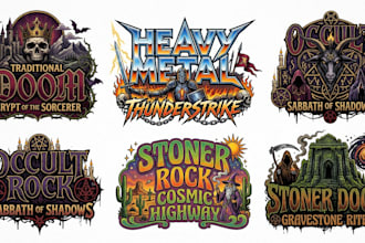 create sludge metal crust punk hardcore doom metal lettering