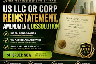 prepare US llc dissolution documents and a closure checklist
