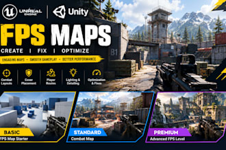 create fix optimize fps maps in unreal engine, unity