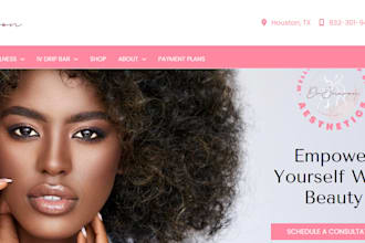design medical weight loss website, aesthetic clinic, botox, medical spa website