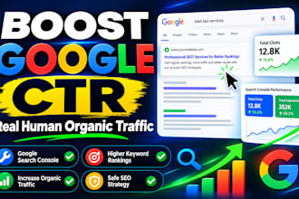 boost google CTR, increase organic traffic and rank keywords on serp