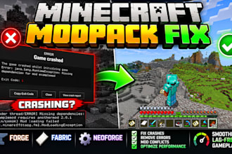 fix minecraft modpack crashes, exit code 1, forge fabric neoforge error java mod