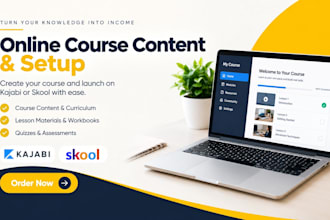 create online course content course creation skool online course kajabi course