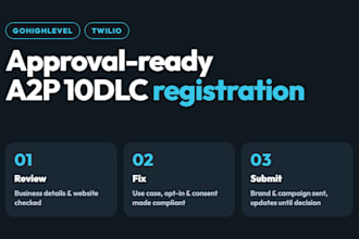do a2p 10dlc registration a2p approval on gohighlevel and twilio