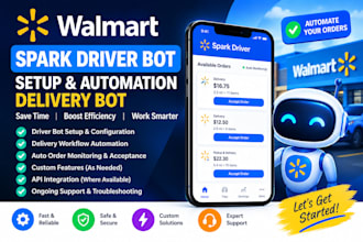 setup spark driver bot, spark delivery bot auto accept orders bot