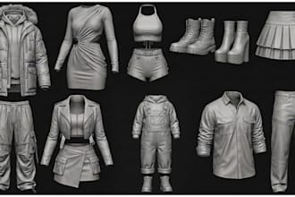 create custom second life clothing meshes, textures, outfits, y2k fashion design