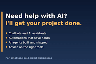 help your small business with ai projects