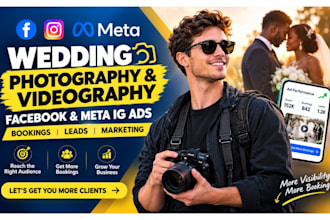 wedding photography videography facebook meta ig ads bookings leads marketing