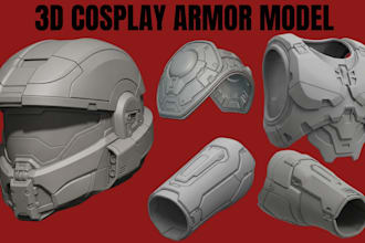 design wearable cosplay armor cosplay creation 3d mask 3d helmet and 3d armor