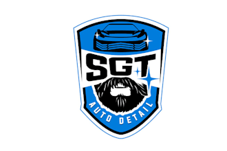 design auto details veteran owned business logo