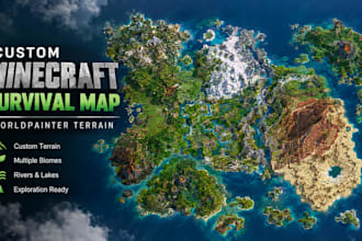 create a custom minecraft survival map with worldpainter