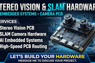 do stereo vision pcb, slam camera and ai embedded hardware development
