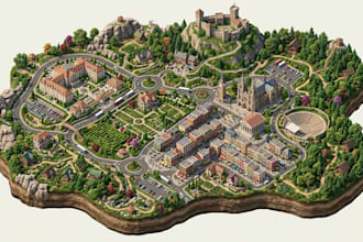 design tourism map, tourist map destination map and visitor guide