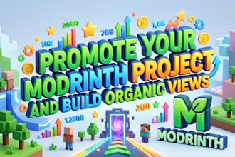 promote your modrinth project and build organic views