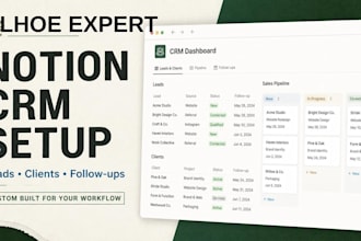 build a custom notion CRM system for your business