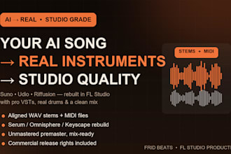recreate your ai generated song into a real instrumental