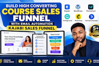 build course sales funnel with email automation kajabi sales funnel