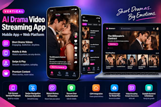 develop vertical ai video drama app, short ai drama video streaming app