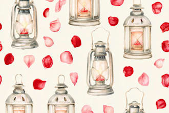 create seamless pattern design, watercolor pattern