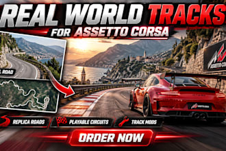 build a custom real world replica track or road  in assetto corsa