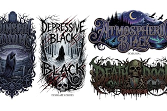 do desert rock stoner rock psychedelic doom art logo