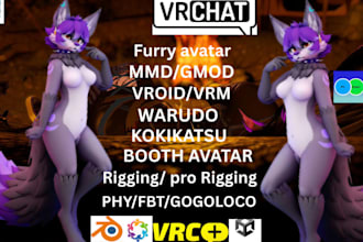 extract koikatsu to vrm vroid studio pro rig part fit warudo gmod, mmd cc4 model