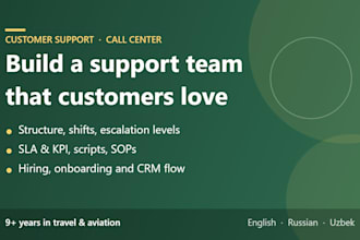 set up a customer support or call center team for your travel business
