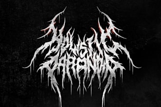 create modern your metal band logo