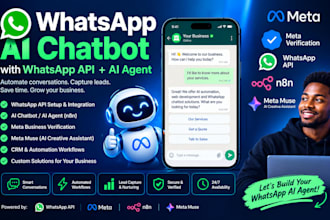 build whatsapp ai chatbot whatsapp api kradim n8n meta verification meta muse
